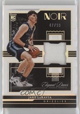 2022 Panini Noir Elegant Décor Rookie Jerseys 47/99 Jake LaRavia #EDR-JLR 1d0h