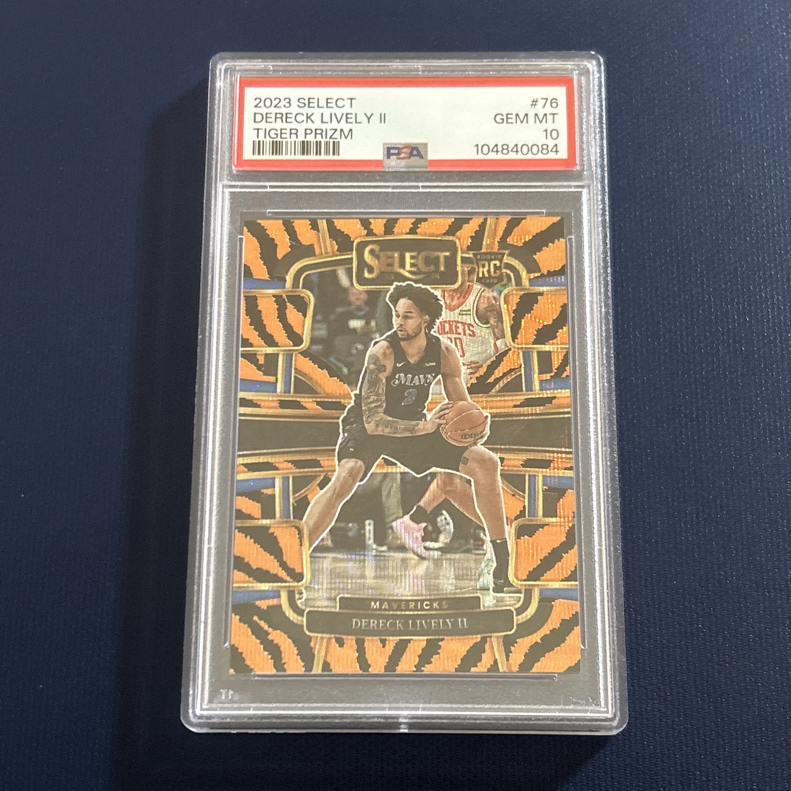 2023 Panini Select Dereck Lively Concourse Tiger (SSP) RC PSA 10 #76
