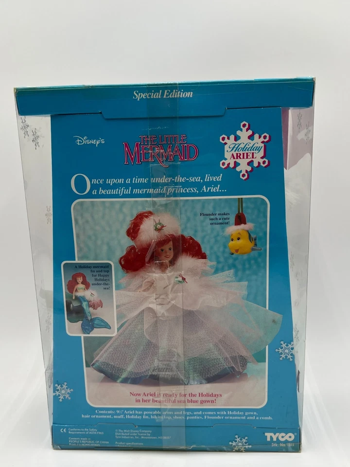 Disney La Sirenita Vacaciones Ariel Muñeca con Adorno Platija Tyco #1811 Nueva Foto 4 de 4