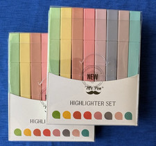 Mr. Pen- Aesthetic Pastel Highlighters 2 Sets of 8 - Chisel Tip - Candy Colors
