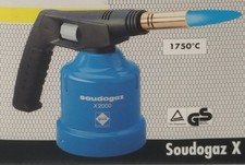 Camping Gaz Saldatore gas X2000 metallo cartucce forabili Nuovo 1750°C Soudogaz