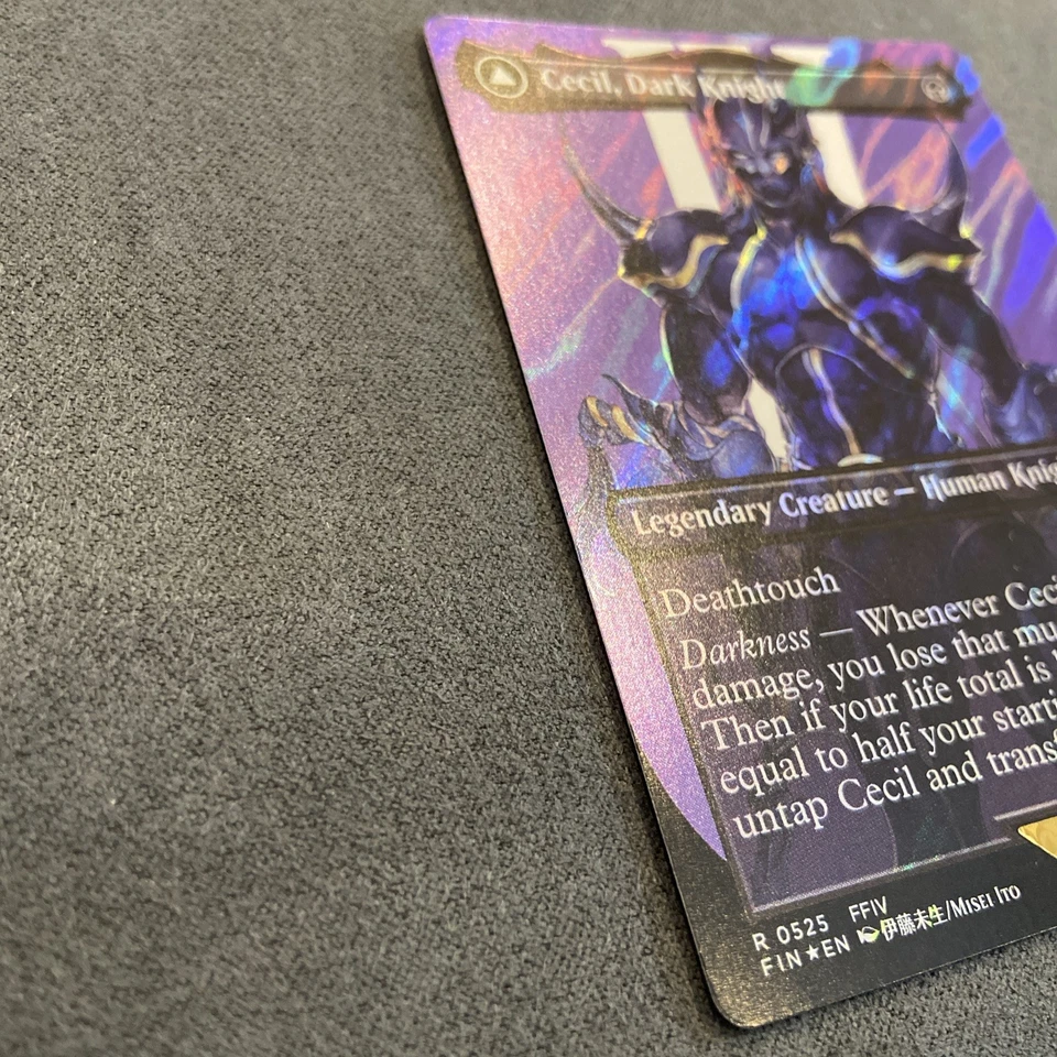 Cecil, Dark Knight (Borderless) #0525 (SURGE FOIL) Final Fantasy FIN Magic MTG - Image 3 of 4