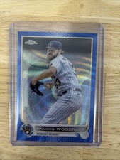 2022 Topps Chrome - Brandon Woodruff #44 Blue Wave Refractor /75