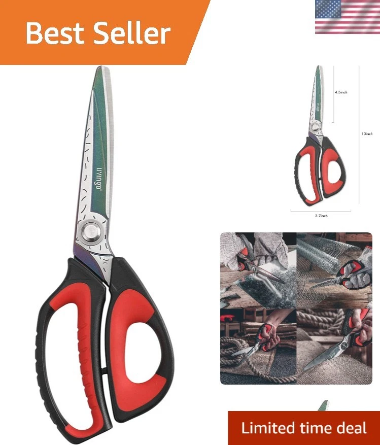 10" Forged Stainless Steel Scissors - Perfect for Home & Office Use
Opens in a new window or tab