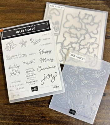 Jolly Holly Stamp Set, Dies and Embossing Folder Bundle     -  Stampin' UP!