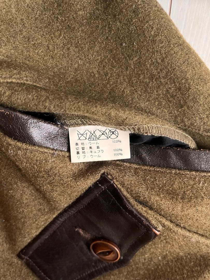 Buzz Rickson's Wool Leather Jacket Embroidered Pa… - image 14