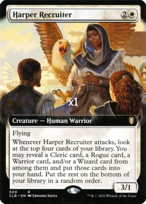 MTG Borderless CMR: Battle for Baldur's Gate CLB Harper Recruiter MINT