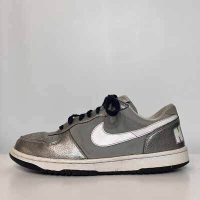 Nike Big Spell Out Low Silver Lace Up 355152-005 Shoes Sneakers Mens US Sz 10.5 | eBay