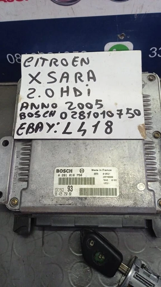 Kit Chiave Citroen Xsara 2.0 HDI (0281010750) - Immagine 2 di 3