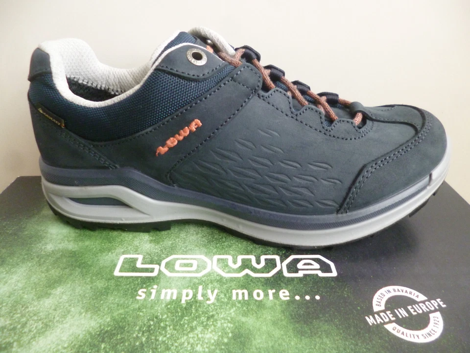 Lowa Sportschuhe Wanderschuhe Sneakers Schnürschuhe Schuhe GTX blau Leder 320817