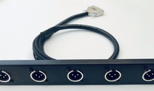 1HE D-Sub Patchbay XLR Neutrik 8 CH Panel Symmetrisch Tascam Seriell Mogami 1 Meter