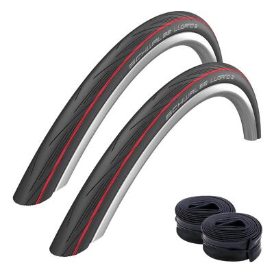 Schwalbe Lugano 2 - 28'' Rennradreifen roter Streifen 700 x 25C (25-622)
