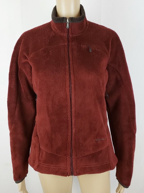 Patagonia Womens Medium Burgundy Fleece Full Zip R Regulator Jacket | eBay