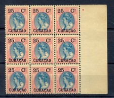 CURACAO -# 27 ( 9 x ) -CV € 90- ** MNH-LUXE 