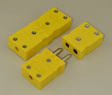 Standard K-Type Connector Set Pair Male & Female f. thermocouple extension wire