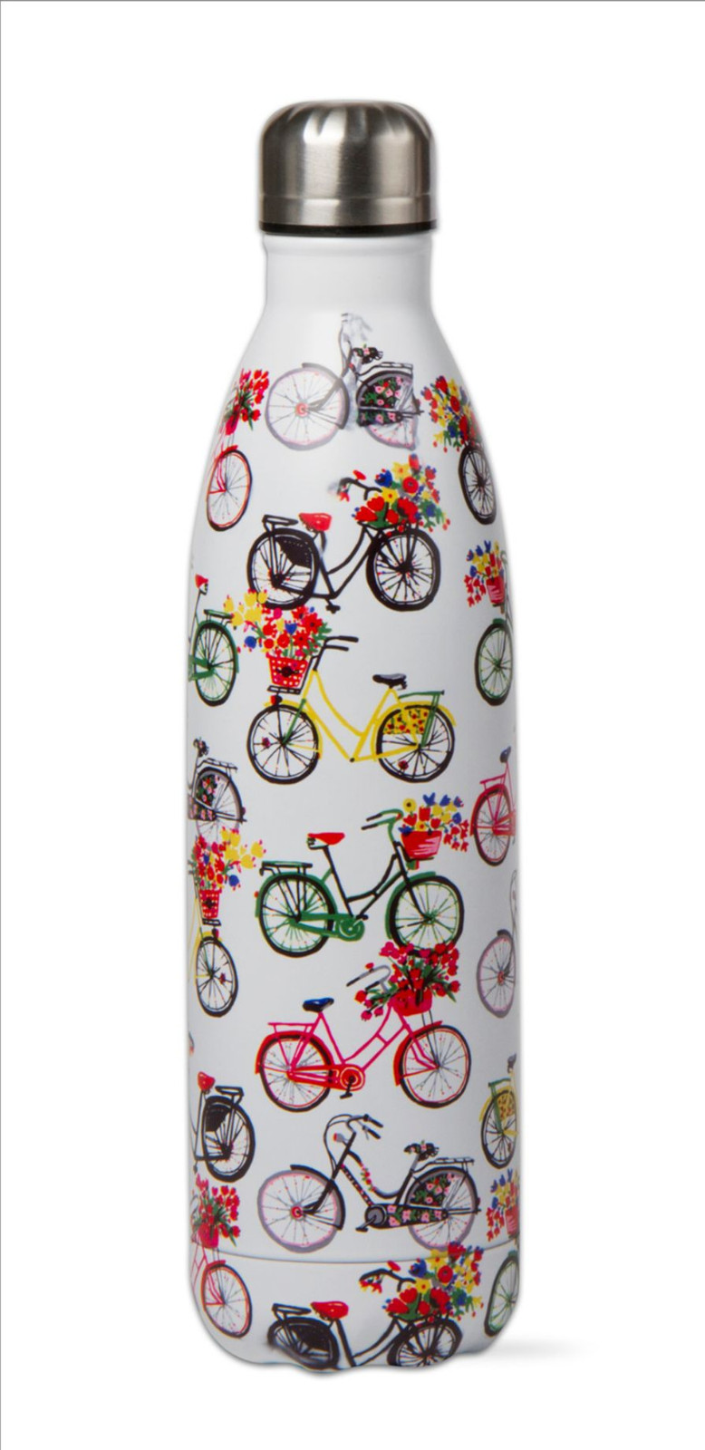 25 Oz Colorful Bicycle Theme Insulated Double-Wall Stainless