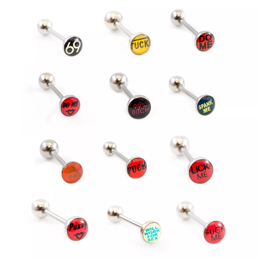 Surface tongue on sale piercing bar