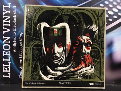 Shakespeare Macbeth 3 LP Box Set Album Vinyl Record RG175-177 Stage Theatre 50 s