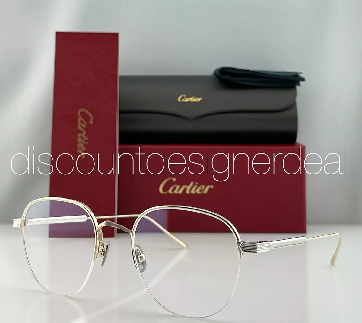 Clear frame cartier glasses top