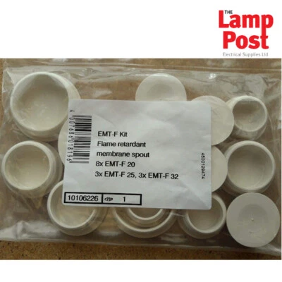 Wiska EMT-F Flame Retardent Grommet Membrane Spout Pack of 14