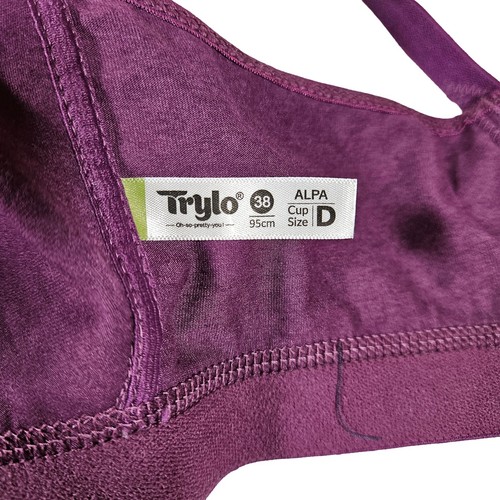 Trylo Bügel BH, Größe 38 D, dunkellila, neu ohne Etikett - Bild 6 von 10