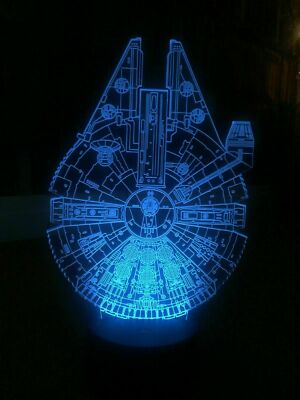 Millennium Falcon Smart APP Control 3D Illusion Nachtlicht Bluetooth