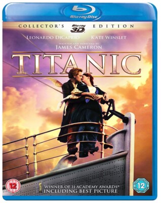 TITANIC [Blu-ray 3D + 2D] (1997) UK Exclusive 3D Leonardo