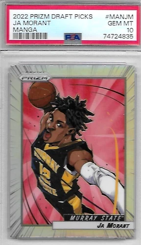 2022 PANINI PRIZM DRAFT PICKS JA MORANT "MANGA" CASE HIT PSA 10 SUPER RARE SSP