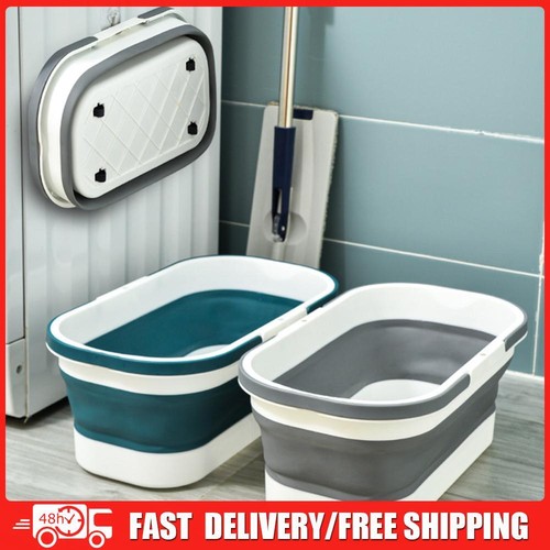14/16L Collapsible Laundry Basket Reusable Scrubbing Mop Pail for House