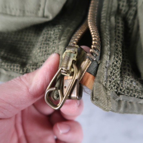 Vintage 80s Flight Survival Vest Size M / L Mesh Cargo Broken Zipper Military - Picture 8 of 14