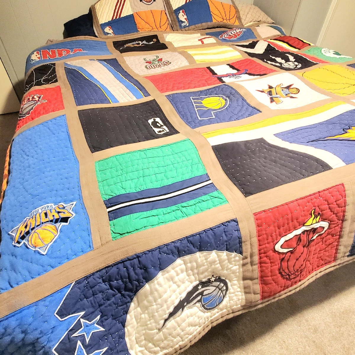 Pottery Barn Kids Duvet Cover New York Knicks FullQueen NBA Bedding
