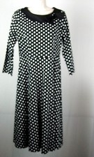 Vintage Style 50S Swing Pinup Retro Party NWT SZ 6 Black/White Polka Dot Dress