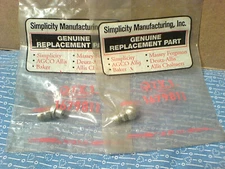 2 SIMPLICITY, SUNSTAR 45 DEGREE AXLE GREASE ZERKS. 1679811  NEW OEM PART   F-22