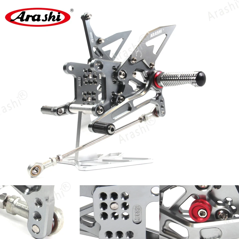 Clavija reposapiés de carreras para Triumph Speed Triple 1050R 2005-2010 2009 2008 2007 2006 Foto 2 de 4