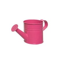 Small Zinc Watering Can Kids Flower Plant Pot Garden Watering Can Bright Pink