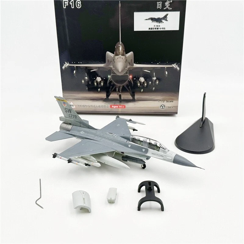 WLTK USAF F-16D Fighting Falcon Fighter 1/72 Diecast Jet Aircraft Model US SHIP - Image 2 of 4