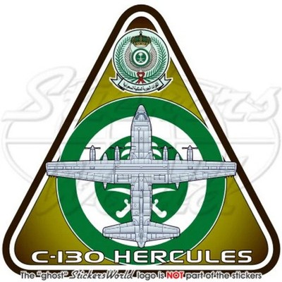 HERCULES Royal Saudi Air Force RSAF Lockheed C-130H S. Arabia 95mm Sticker Decal