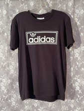 2018 Black Adidas Trefoil T-Shirt Size Small Mens Organic Cotton