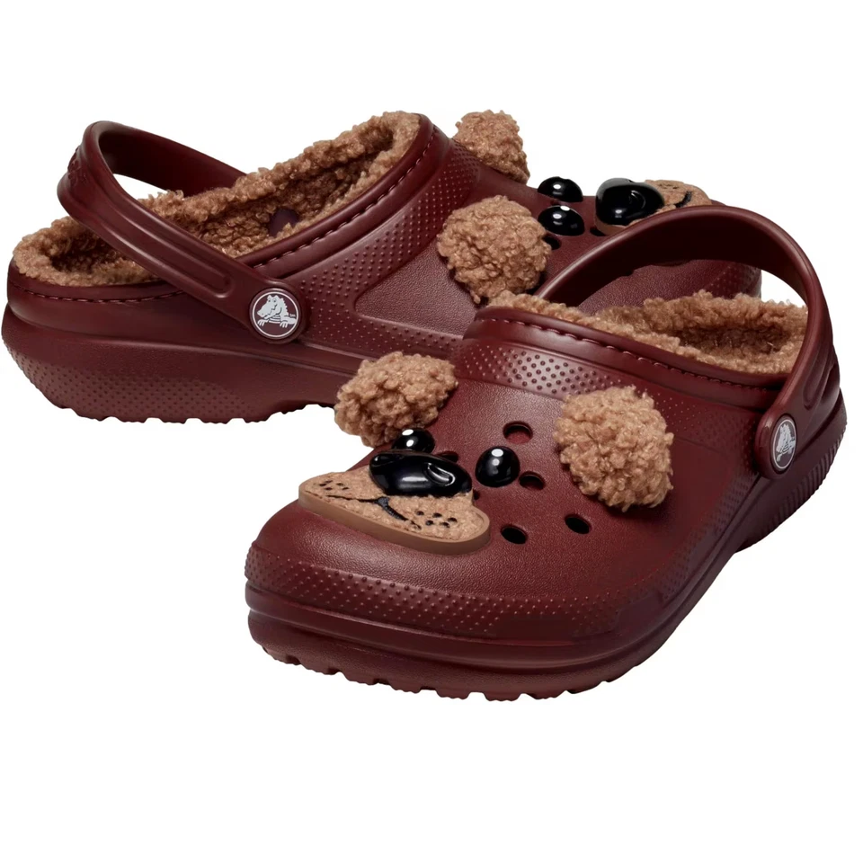 Zuecos Crocs clásicos forrados I Am arcilla oscura 210019-2FL niño pequeño talla 4C medianos Foto 3 de 4