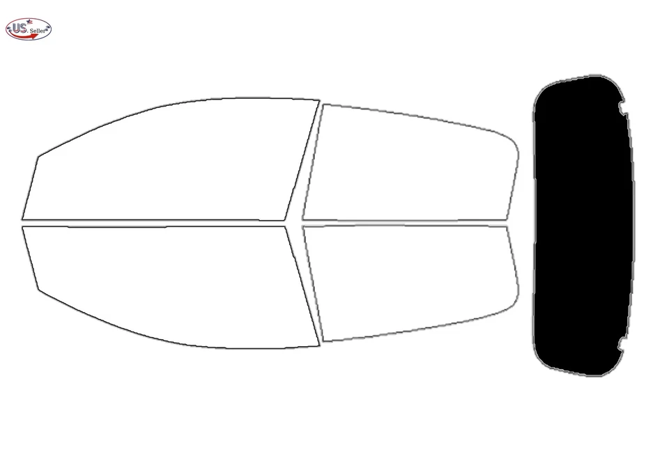 Kit de película de tinte de ventana de 2 capas precortada para Mitsubishi Mirage Hatchback 2014-2024 Foto 4 de 4
