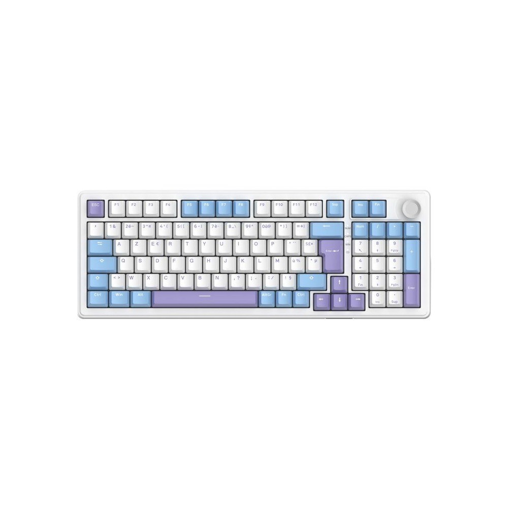 Clavier mécanique PBT Gasket Triple Mode anti-bruit pour setup sans fil