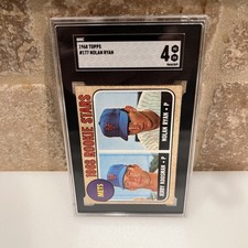1968 Topps Nolan Ryan 177 SGC 4 VG EX Rookie Card RC New York Mets Baseball HOF