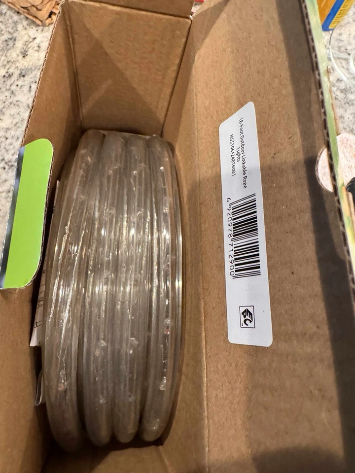 Mainstays 18ft Clear Rope Lights new in box - Image 2 of 2