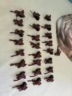 25 Marx western saddles 1950s? 1960s? 54mm or 60mm