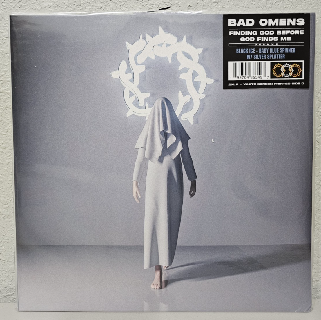BAD OMENS Finding God Before God Finds Me Deluxe Ice Blue + Black