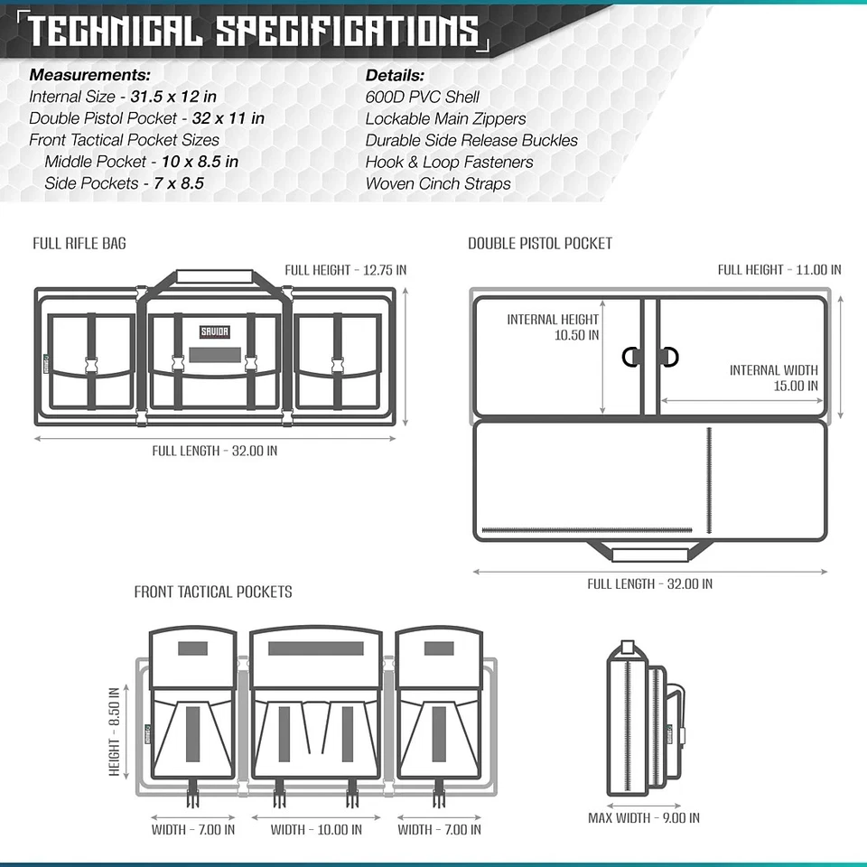 Savior Equipment American Classic Double Short Rifle PDW Case Flat Dark Earth - Image 3 of 4
