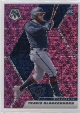 2021 Panini Mosaic Rookie Quick Pitch Pink Prizm 6/20 Travis Blankenhorn 2t9