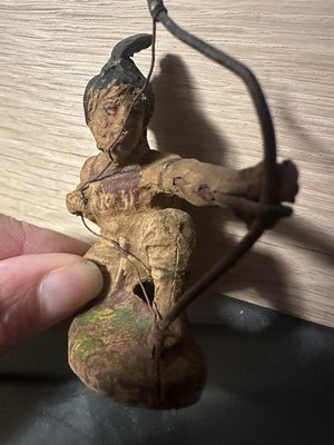 2 Elastolin Figure Native North American Indian Vintage Composition Germany 