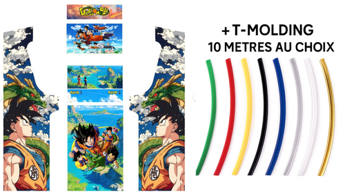 Stickers DBZ Pour Borne D'arcade MAME – Déco Personnalisée + BONUS