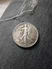 1918-D Walking Liberty Half Dollar VG/F details Silver 50c